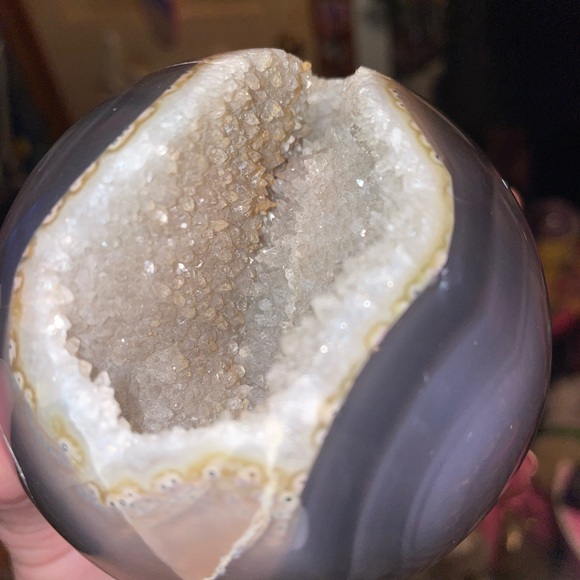 Agate druzy sphere - Picture 14 of 16
